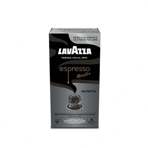 LAVAZZA -NCC鋁製咖啡膠囊12_Ristretto(10入*57g/盒;適用於Nespresso膠囊機)