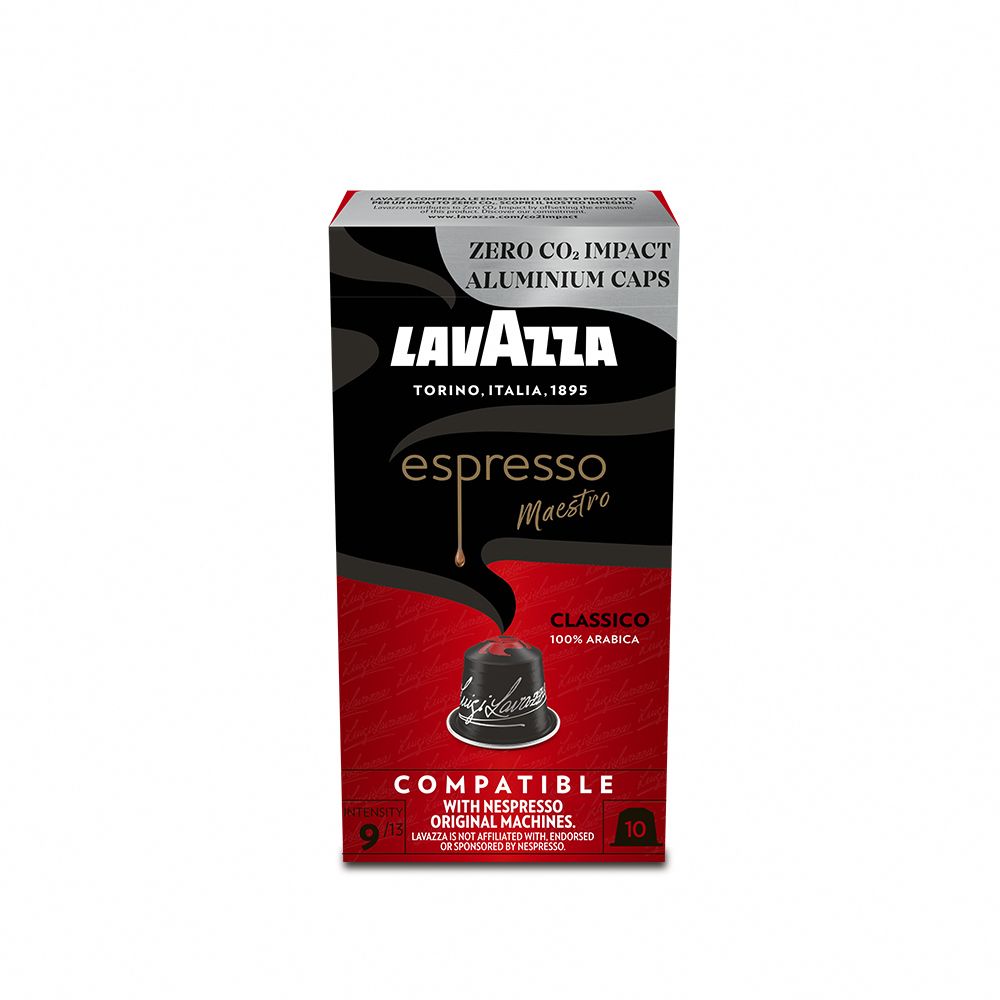 LAVAZZA -NCC鋁製咖啡膠囊09_Classico(10入*57g/盒;適用於Nespresso膠囊機)