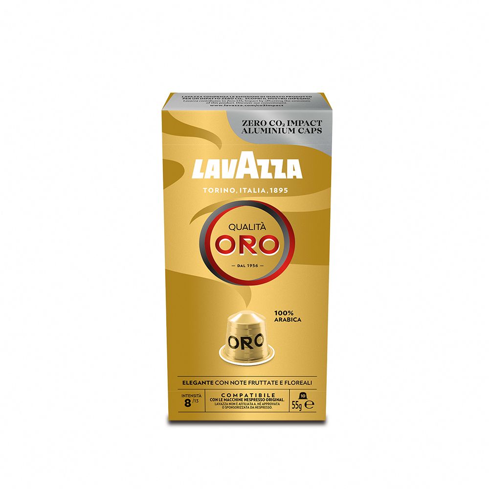 LAVAZZA -NCC鋁製咖啡膠囊08_ORO(10入*55g/盒;適用於Nespresso膠囊機)