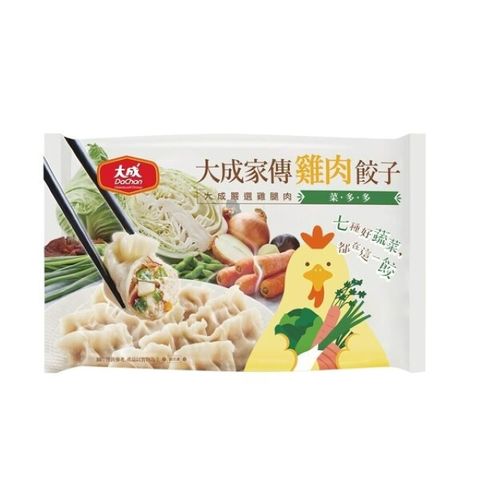 【大成食品】家傳雞肉餃子 菜多多（30顆/660g/包）