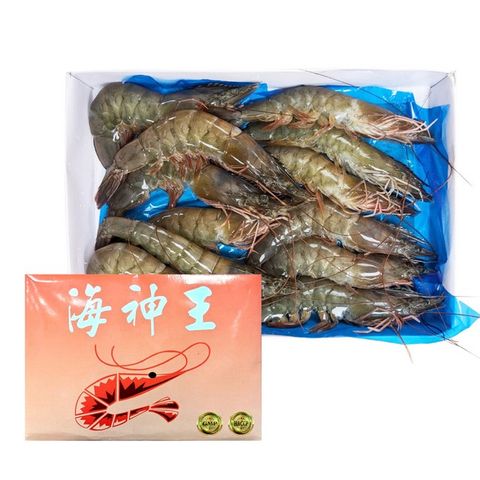海神王 冷凍生白蝦 21/25P 約600g/盒 淨重約 500g