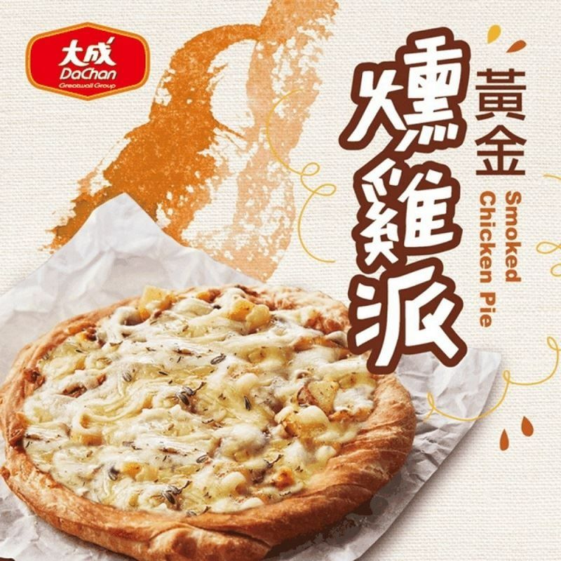 大成食品  黃金日式燻嫩雞塔塔酥披薩PIZZA(6片裝/140g/片//840g/包)