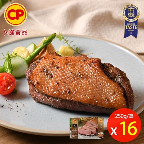 【卜蜂】經典黑胡椒鴨胸 超值16盒組(250g/盒)