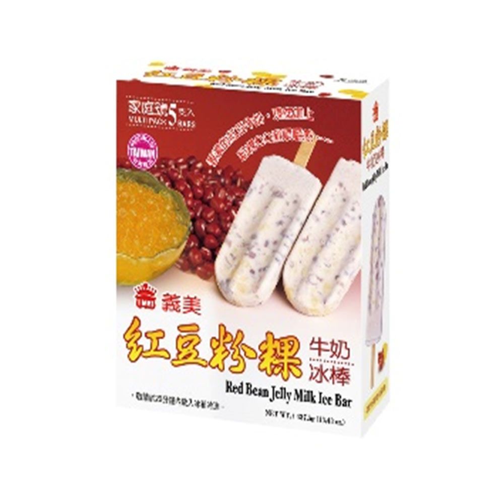 義美 紅豆粉粿牛奶冰棒(5入)x5盒