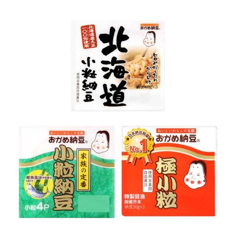 高野 納豆綜合5入 (四付綠x2+北海道小粒x2+三付橘x1)