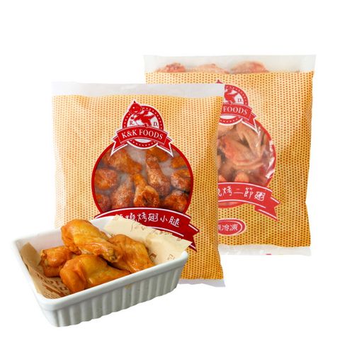 紅龍 燒烤翅小腿/(翅) 1KG 冷凍食品 2入組