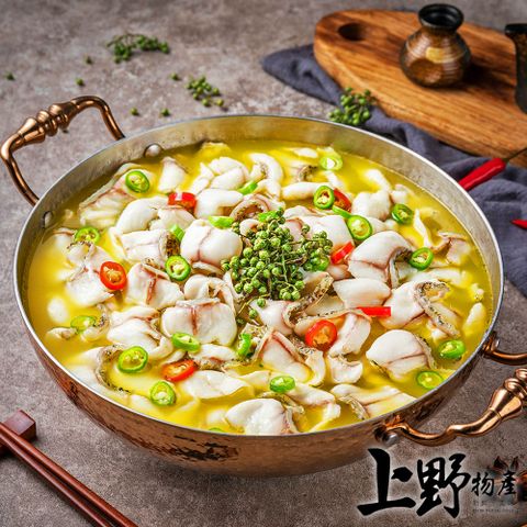 【上野物產】酸菜魚(1000g±10%/固體物345g/包)