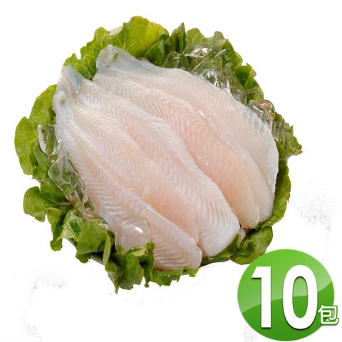 華得水產 特大無刺巴沙魚片10包組(1000g/3片/包 總共30片)