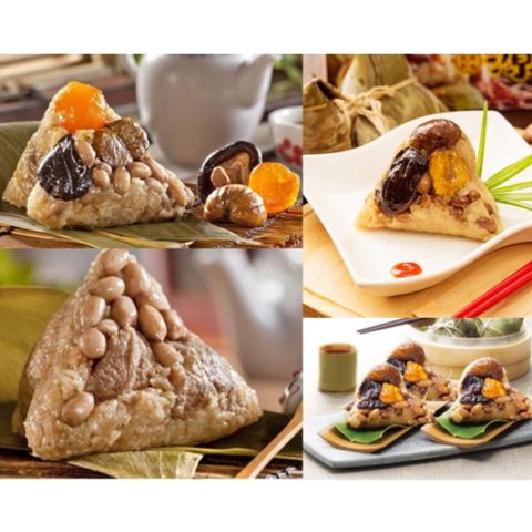 嘉義福源 【嘉義福源】招牌栗子肉粽5入+花生肉粽5入