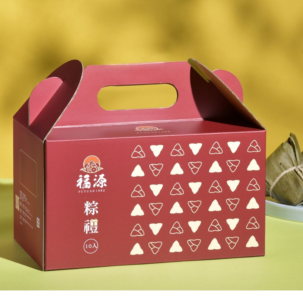 嘉義福源 【嘉義福源】招牌栗子肉粽10入禮盒(210g±10g/入)