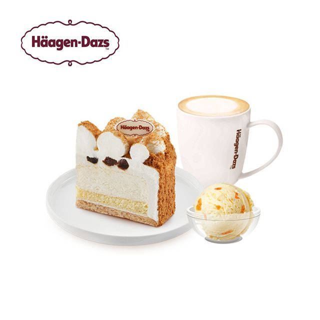 Haagen-Dazs 哈根達斯 哈根達斯 手作蛋糕切片+單球冰淇淋+150元飲品(內用) 喜客券_電子憑證