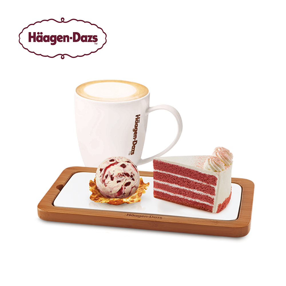 Haagen-Dazs 哈根達斯 哈根達斯 手作蛋糕切片+單球冰淇淋+150元飲品(內用) 喜客券_電子憑證