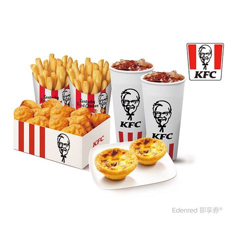 KFC 肯德基 雞塊分享盒+點心盒E蛋撻套餐好禮即享券