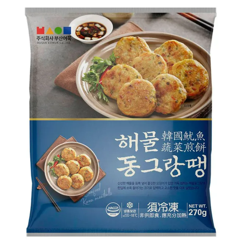 韓國水協出品-冷凍魷魚蔬菜煎餅(270g)~韓劇必買