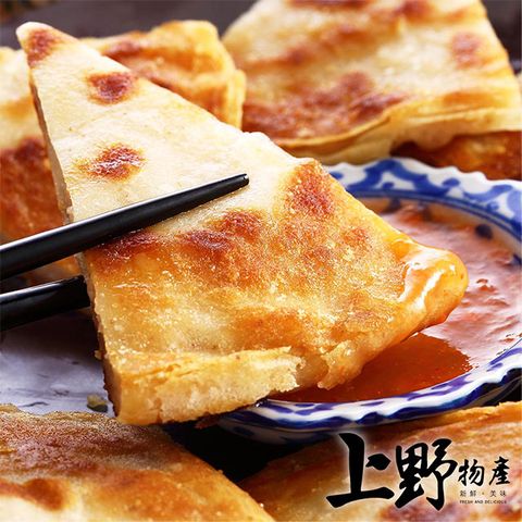 【上野物產】黃金月亮花枝蝦餅（160g±10%/附酸辣醬包/片）x6片