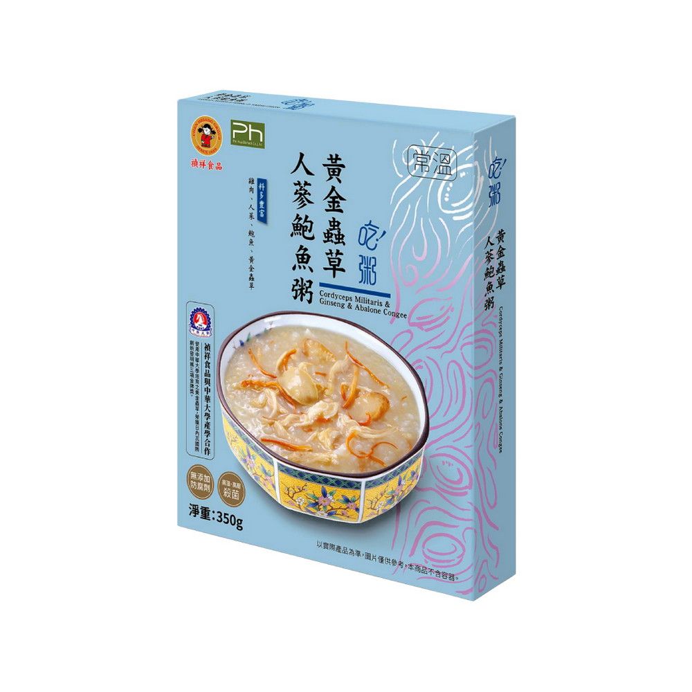 禎祥 黃金蟲草人蔘鮑魚粥 350g