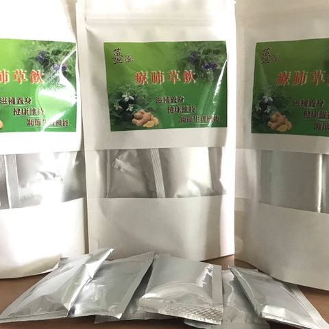 薑之軍 療肺草飲(5公克/包x12包/袋)共3袋特價  草本配方(老薑療肺草魚腥草...等)