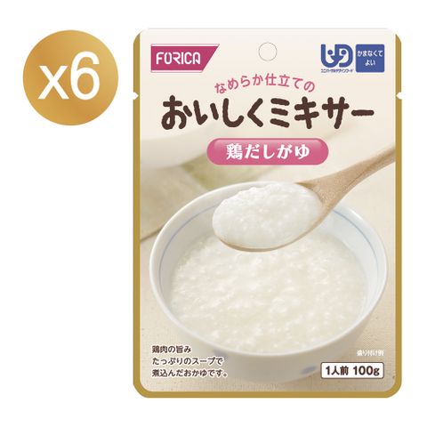 FORICA 福瑞加 【日本】介護食品 元氣雞湯米粥 100gX6