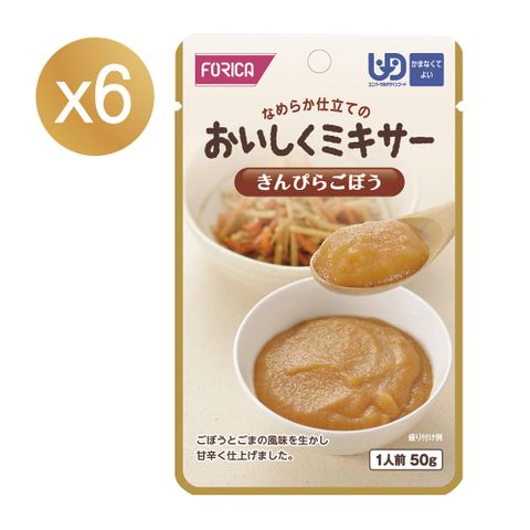 FORICA 福瑞加 【日本】介護食品 醬香野菜牛蒡 50gX6