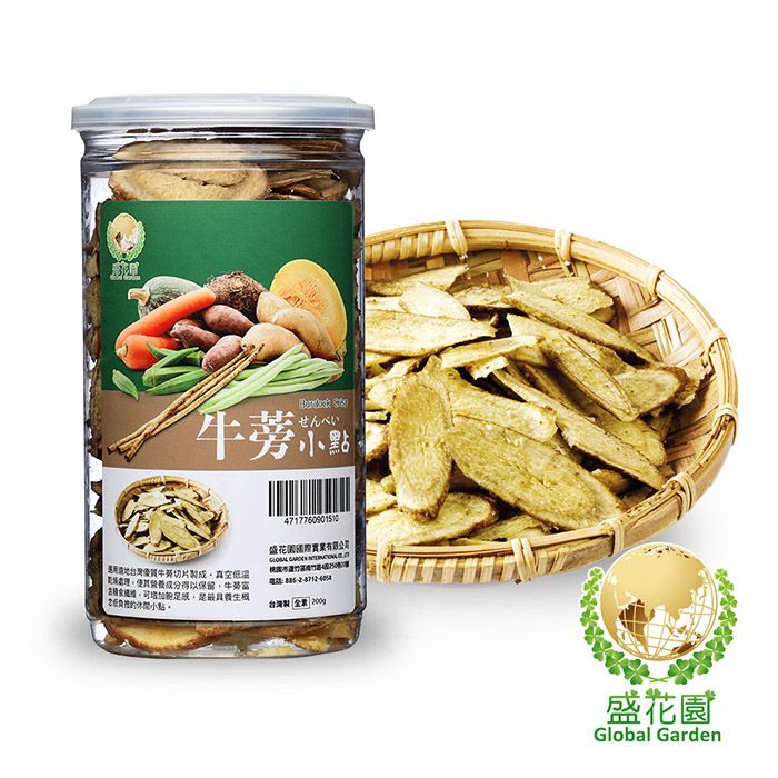 盛花園  牛蒡脆片小點(200g)