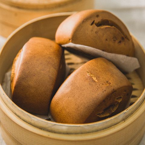 【京采包子】黑先生饅頭(4入/包/全素)