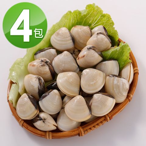 【華得水產】越南白玉文蛤4包組(500g/包)