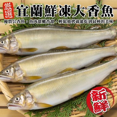 【海肉管家】宜蘭鮮凍大香魚(共40尾_8尾/920g/盒)
