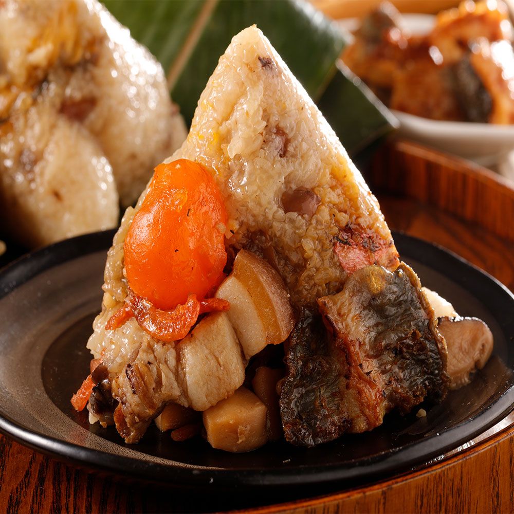 華得水產 東港蒲燒鰻魚干貝粽10粒組(180G/粒)