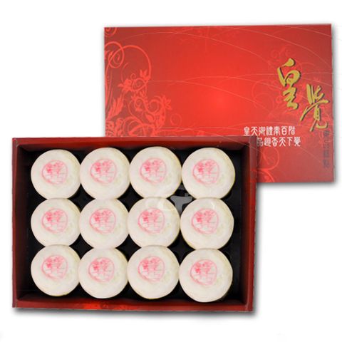 預購-皇覺 中秋臻品系列-純正綠豆椪12入禮盒組