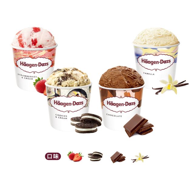 Haagen-Dazs 哈根達斯 超人氣經典品脫4入組(官方旗艦直送)