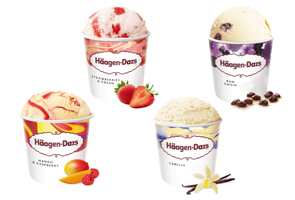 Haagen-Dazs 哈根達斯 夏日果戀品脫4入組(官方旗艦直送)