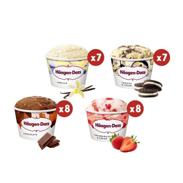 Haagen-Dazs 哈根達斯 不同凡享經典迷你杯75ml團購30入組(官方旗艦直送)