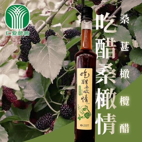 仁愛農會 吃醋桑橄情桑葚橄欖醋-375ml-瓶 (2瓶組)