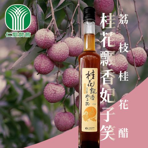 仁愛農會 桂花飄香妃子笑荔枝桂花醋-375ml-瓶 (2瓶組)