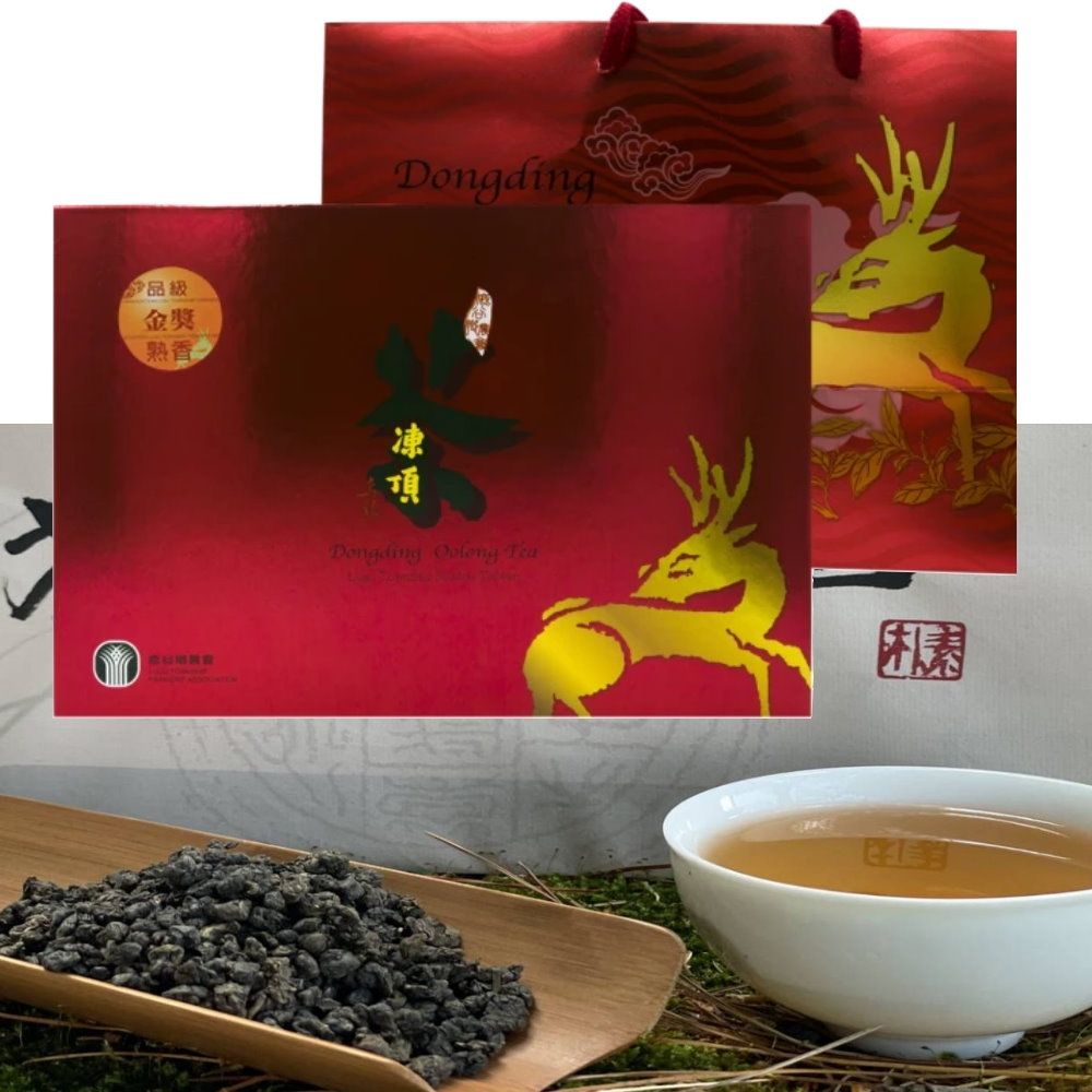  南投鹿谷 金獎/凍頂烏龍茶禮盒(150g*2罐/盒) 共2盒