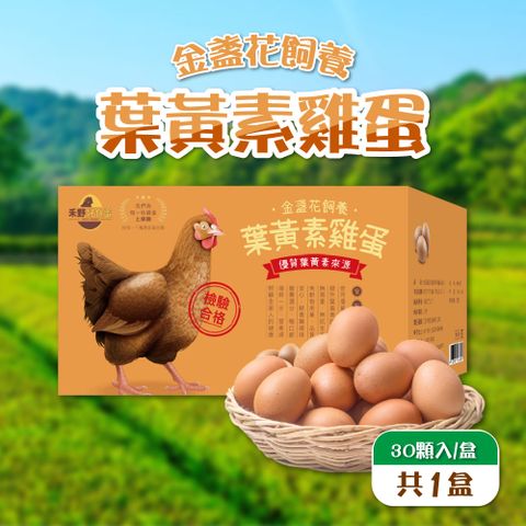 【禾野好食蛋】金盞花飼養葉黃素雞蛋(紅蛋)30粒/箱(1800g±5%/箱)