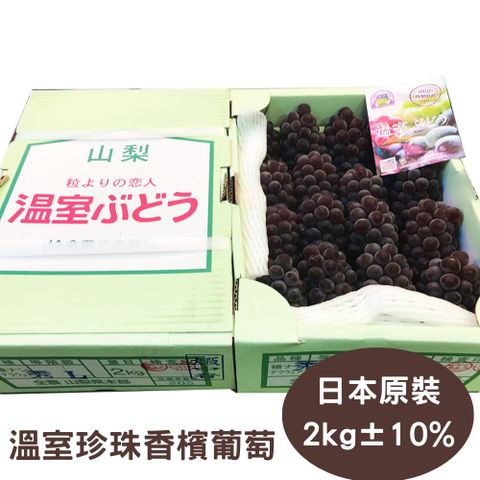 【真食材本舖 RealShop】日本島根/山梨縣溫室珍珠香檳葡萄 原裝 約2kg±10%(產地隨機)