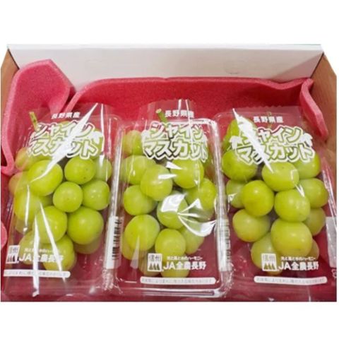 【真食材本舖 RealShop】日本頂級無籽麝香葡萄 三串裝