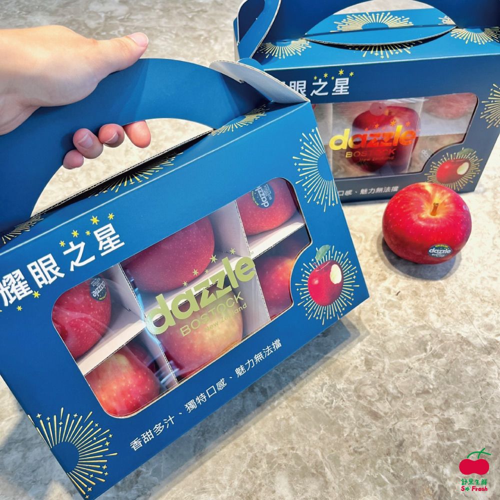 舒果 #90S紐西蘭Dazzle耀眼之星/炫麗蘋果 (6顆/約1.1kg/手提禮盒)