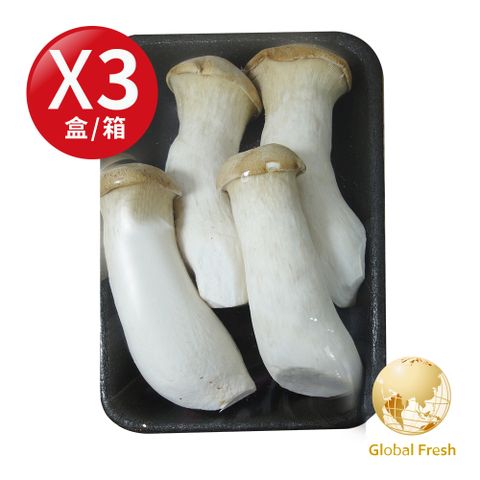 盛花園蔬果 盛花園蔬果 台中新社杏鮑菇200g x3盒(溫控環控栽培)