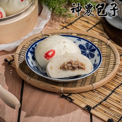 【神農包子】蒜香鮮肉包(5入/包)