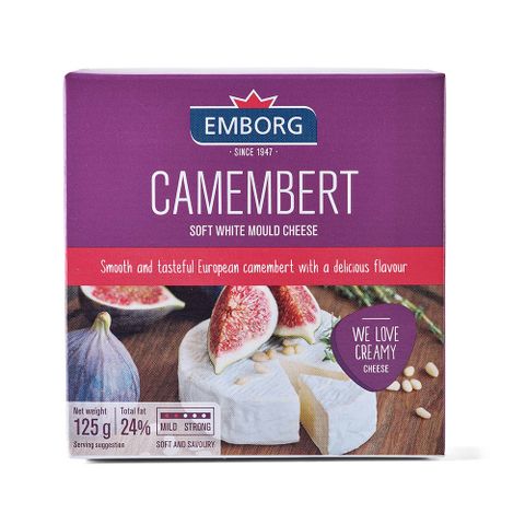 【Emborg安博格】卡門貝爾乾酪(Camembert)125g-冷藏配送 (康門貝爾起司 / camembert 乳酪)