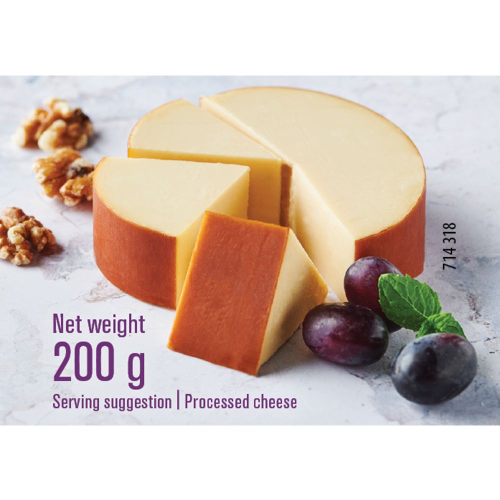 Net weight200 gServing suggestion  Processed cheese714 318