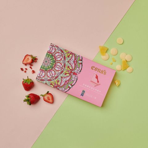 iTQi米其林認證美味【Cona’s】草莓薄片夾心巧克力(12入/盒)