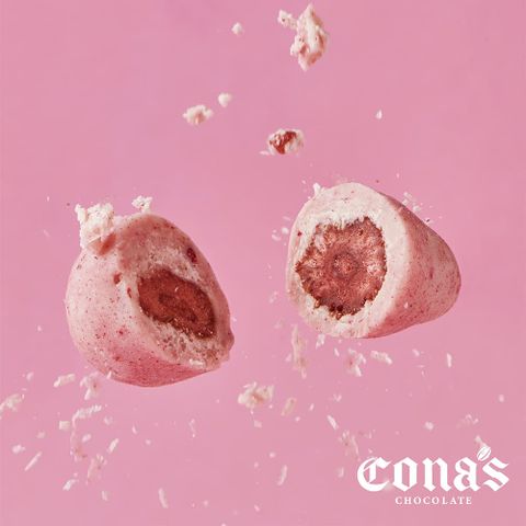 冠軍推薦香脆系列【Cona’s】跳跳糖草莓乾巧克力(80g/盒)