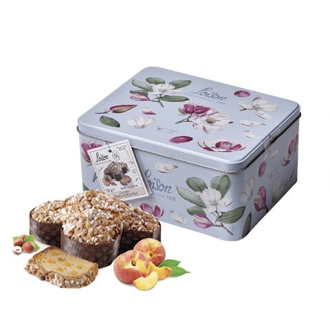 【Loison】蜜桃榛果鴿子麵包-花卉鐵盒款 750g (效期20240930) 母親節蛋糕 / 母親節送禮首選