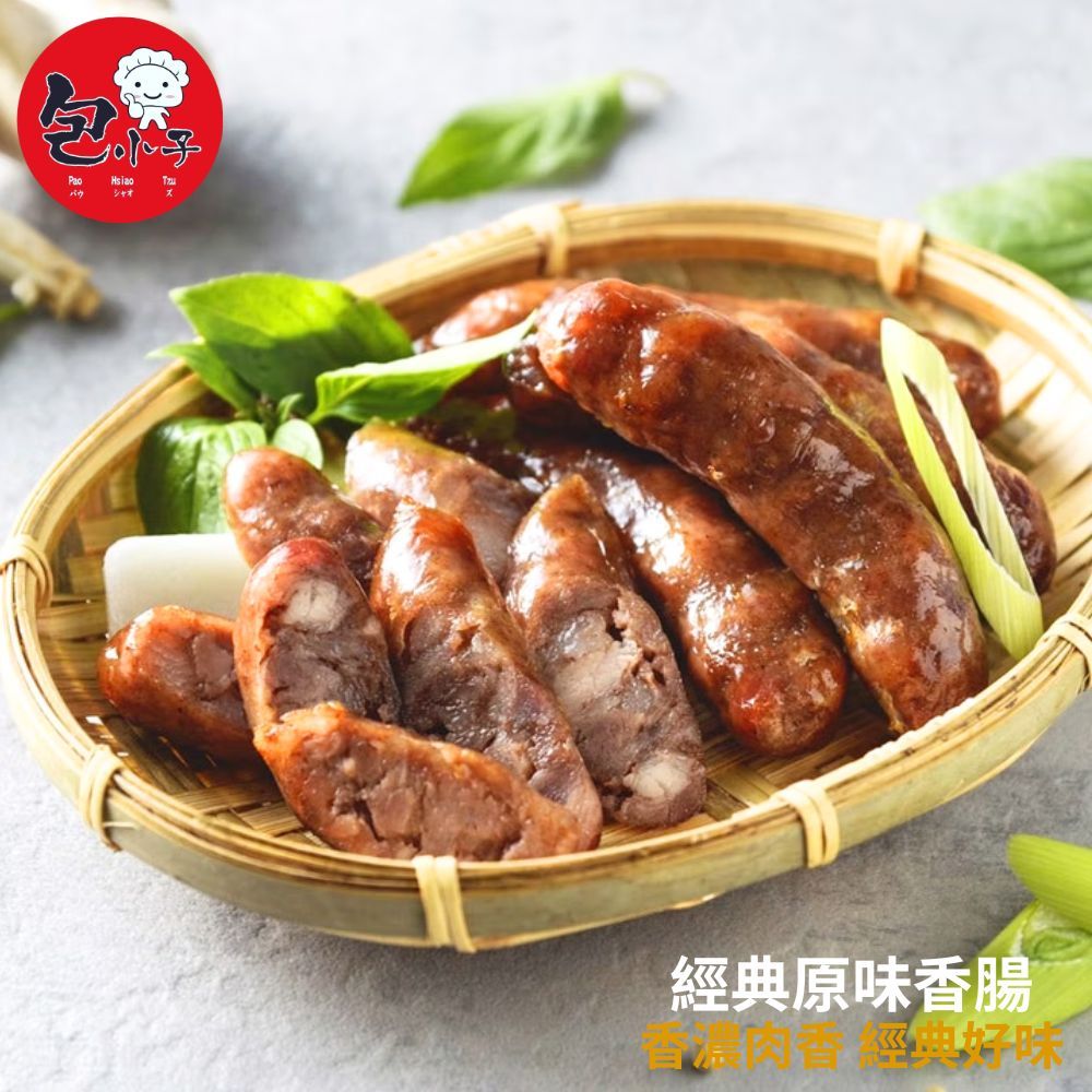 包小子 絕嫩鮮肉-台豚香腸(6條/包;300g/包) 任選4包