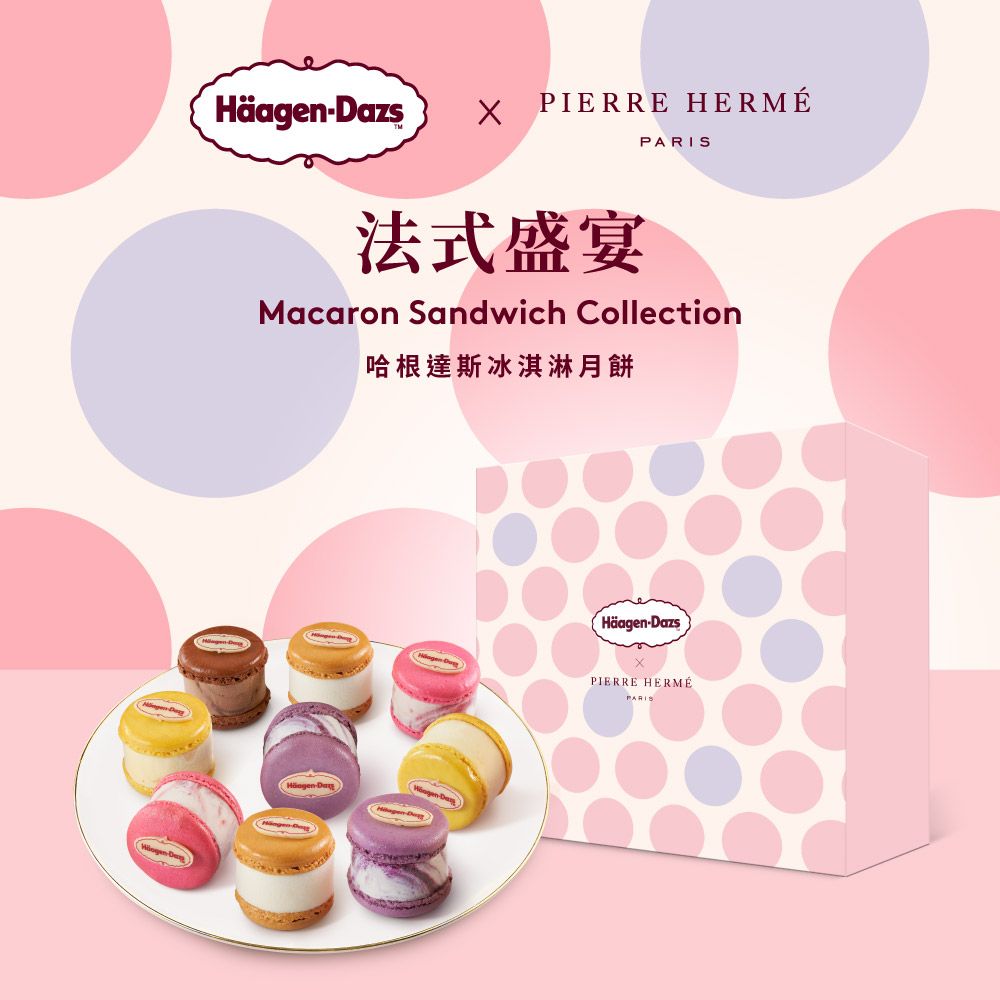 Haagen-Dazs 哈根達斯  法式盛宴馬卡龍冰淇淋禮盒提貨券