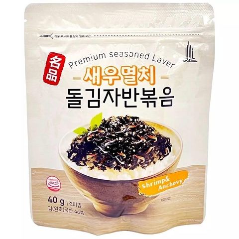 韓國 傳統海苔酥(蝦&鯷魚) 40公克/包x30包