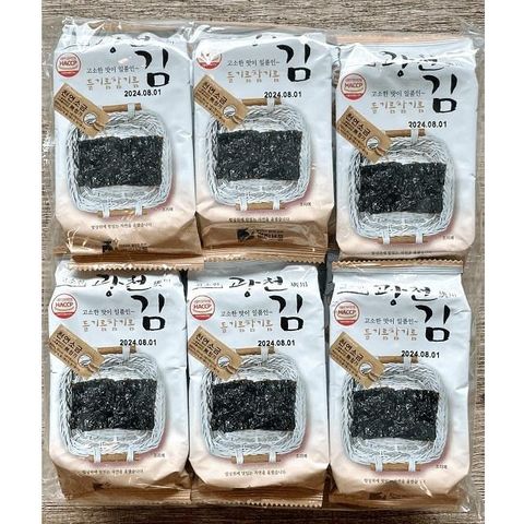 【南紡購物中心】 韓國廣川海苔(4公克x12包)/袋x4袋